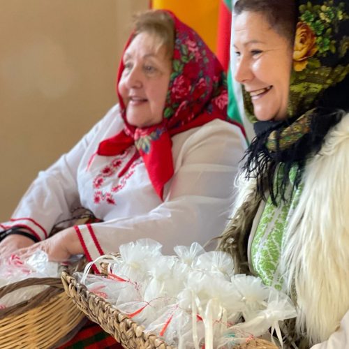 Bulgarian Baba Marta and Romanian Baba Dokia gathered us in the Romanian Sunday School in Athens